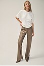 view 5 of 8 x Coco Loretta Silk Bias Pant in Mushroom