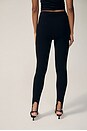 view 4 of 7 Deelia Knit Stirrup Legging in Black