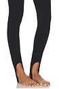 view 6 of 6 Deelia Knit Stirrup Legging in Black