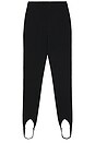 view 6 of 7 Deelia Knit Stirrup Legging in Black