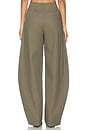 view 4 of 7 Mai Sculptural Compact Suiting Pant in Olive
