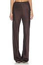 view 1 of 6 PANTALON LORETTA in Chocolate Brown