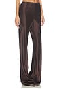 view 2 of 6 PANTALON LORETTA in Chocolate Brown