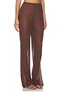 view 2 of 8 PANTALONES LORETTA in Chocolate Brown