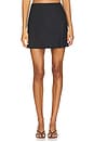 view 1 of 7 x Coco Gia Silk Mini Skirt in Black