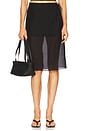 view 1 of 7 x Coco Ettore Apron Midi Skirt in Black