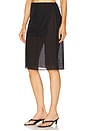 view 3 of 7 x Coco Ettore Apron Midi Skirt in Black