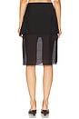 view 4 of 7 x Coco Ettore Apron Midi Skirt in Black