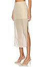 view 3 of 7 Osk Midi Skirt in Champagne