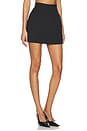 view 2 of 7 x Jasmine Tookes Irene Classic Suiting Sculpted Mini Skirt in Black