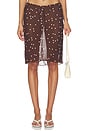 view 1 of 7 FALDA MALENE in Chocolate Dot