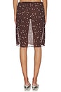 view 4 of 7 FALDA MALENE in Chocolate Dot