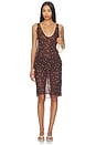 view 5 of 7 FALDA MALENE in Chocolate Dot