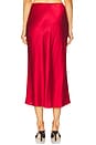 view 4 of 6 Chana Silk Midi Skirt in Red