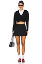 view 5 of 6 The Pleated Mini Skirt in Black