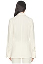 view 3 of 5 Lovise Polished Crepe Blouse in White