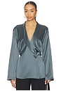 view 1 of 5 Sigrun Slouch Waist Robe Top in Granite