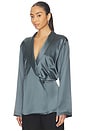 view 2 of 5 Sigrun Slouch Waist Robe Top in Granite