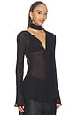 view 3 of 5 Via Blouse in Black
