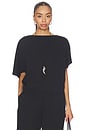 view 1 of 5 x Jasmine Tookes Greta Polished Crepe Top in Black