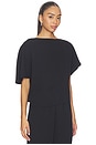 view 2 of 5 x Jasmine Tookes Greta Polished Crepe Top in Black