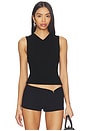 view 1 of 5 x Jasmine Tookes Susen Rib Knit V-neck Top in Black
