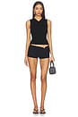 view 4 of 5 x Jasmine Tookes Susen Rib Knit V-neck Top in Black