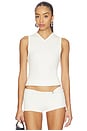 view 1 of 5 x Jasmine Tookes Susen Rib Knit V-neck Top in Ivory