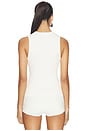 view 3 of 5 x Jasmine Tookes Susen Rib Knit V-neck Top in Ivory
