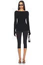 view 4 of 5 x Jasmine Tookes Nichole Rib Knit Long Sleeve in Black