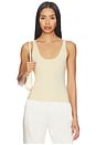 view 1 of 6 Marlisse Structured Knit Tank in Cream