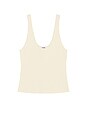 view 5 of 6 Marlisse Structured Knit Tank in Cream