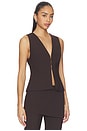 view 2 of 5 x Jasmine Tookes Jade Vest Top in Espresso