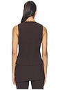view 3 of 5 x Jasmine Tookes Jade Vest Top in Espresso