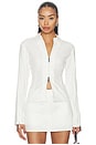 view 1 of 6 Ellie Shirt Jacket in White