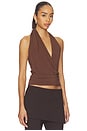 view 2 of 5 THEA 탑 in Chocolate Brown
