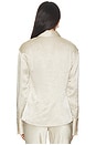 view 3 of 5 Freda Slim Shirt in Silver Taupe