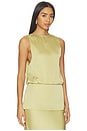 view 3 of 6 Reidun Top in Pale Olive Green