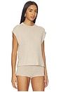 view 2 of 4 Cassian Knit Tee in Oatmeal