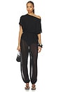 view 4 of 5 BLUSA ASSIMÉTRICA DE TRICÔ JAIDYN in Black