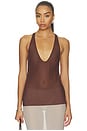 view 1 of 5 Vivian Top in Chocolate Brown