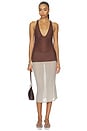 view 4 of 5 Vivian Top in Chocolate Brown
