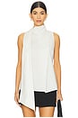 view 1 of 5 Noam Poplin Top in Chalk