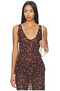 view 1 of 5 FLEUR トップ in Chocolate Dot