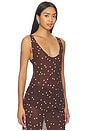view 2 of 5 FLEUR トップ in Chocolate Dot