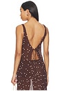 view 3 of 5 FLEUR トップ in Chocolate Dot