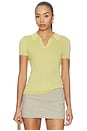 view 1 of 5 Emaw Knit Polo in Limon
