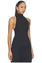 view 2 of 5 Keldan Classic Suiting Vest Top in Charcoal Melange