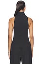 view 3 of 5 Keldan Classic Suiting Vest Top in Charcoal Melange