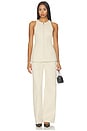 view 5 of 5 Ari Compact Suiting Top in Tofu